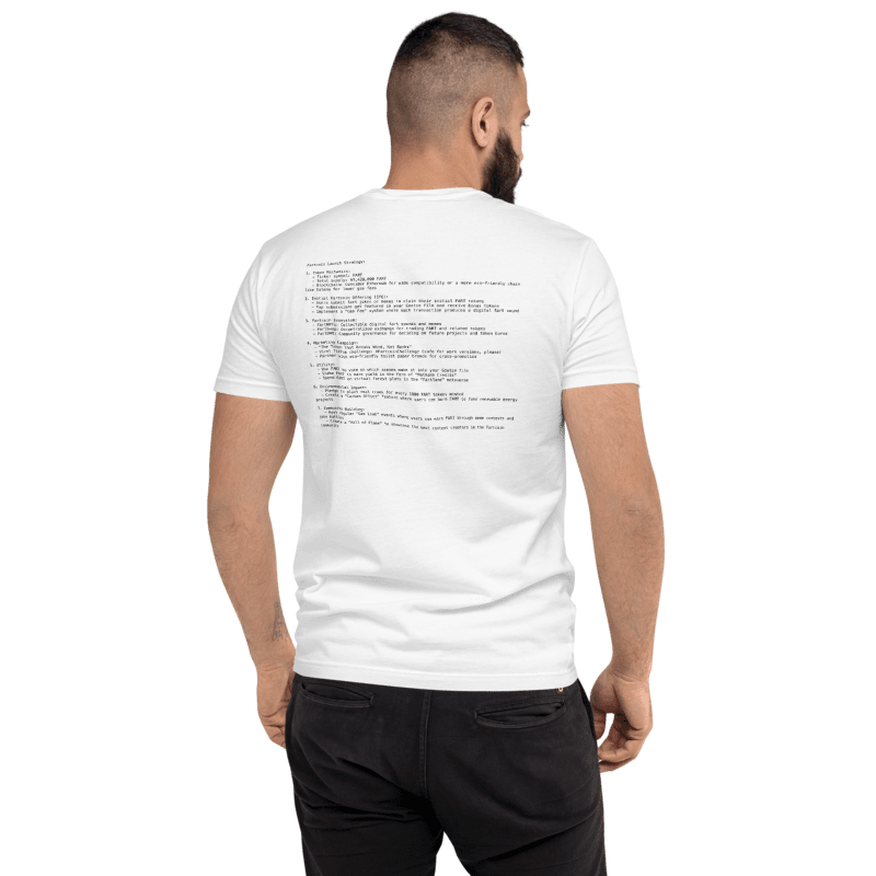 FARTCOIN white and grey tee