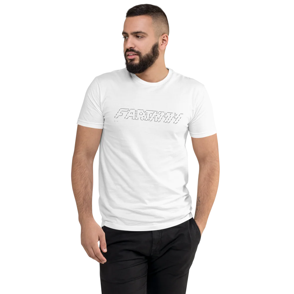 FARTCOIN white and grey tee